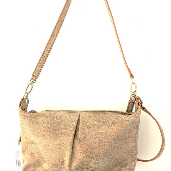 HOBO 🎄🎁 Kirby Crossbody Gold Leaf One Size Womens Bag Purse - Picture 10 of 13